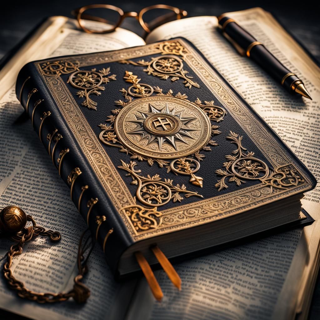 Hyperrealistic Holy Bible with Intricate Details