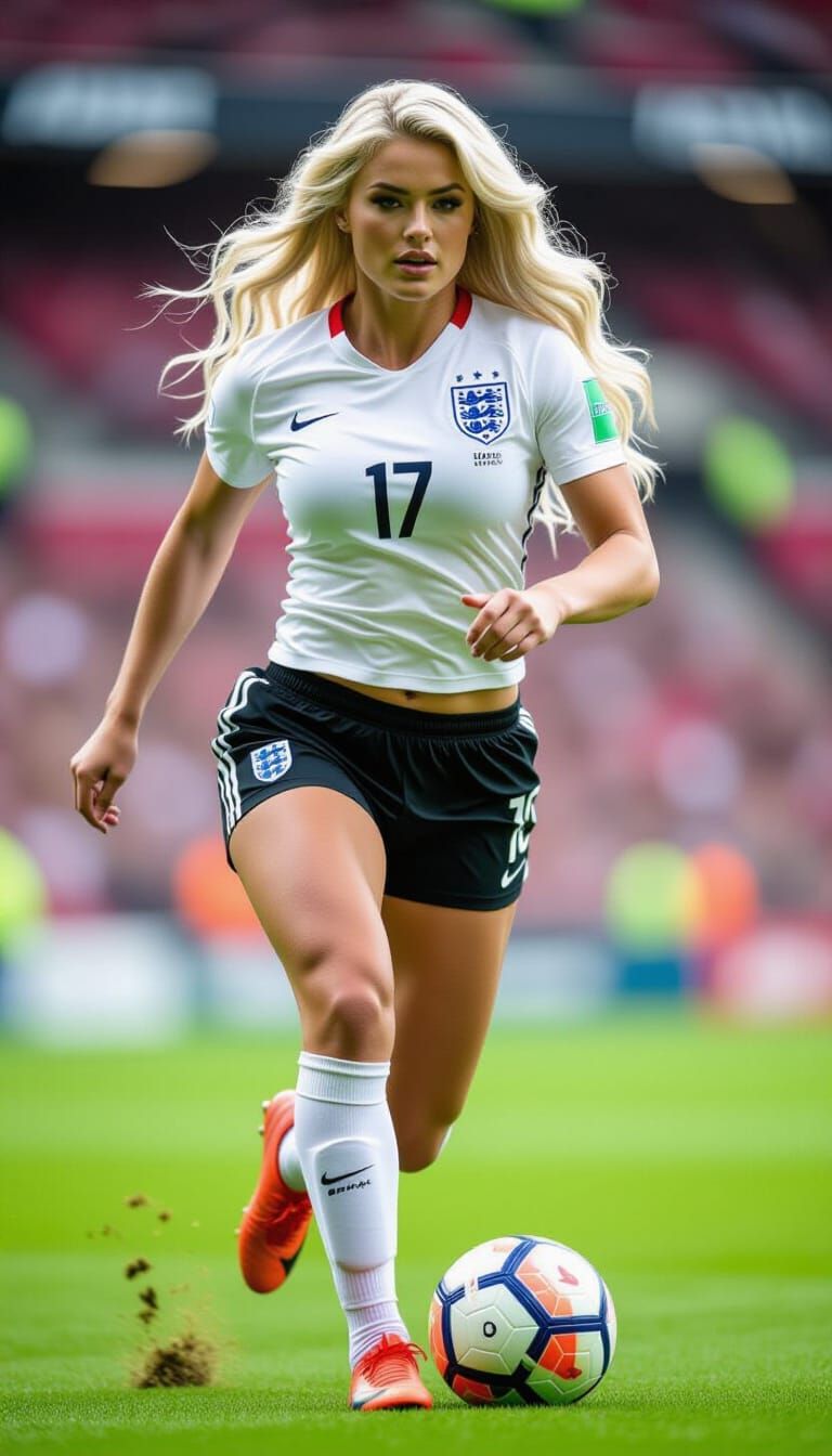 England Soccer Star at Wembley Stadium