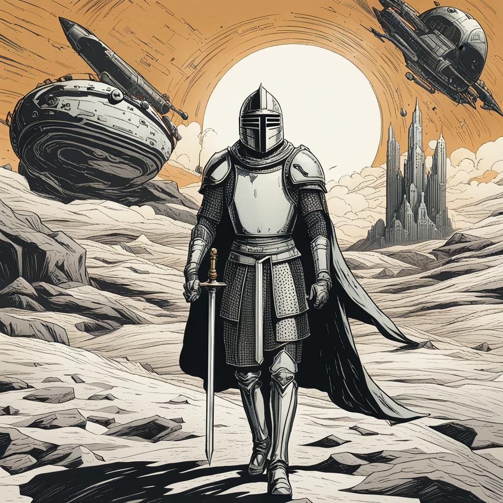 Arthurian Knight on a Spaceship