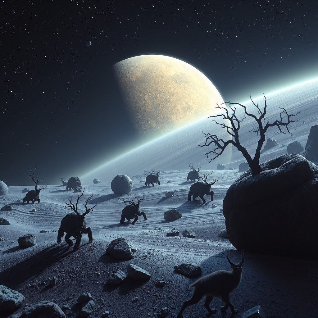 Distant Planet Still Life: Naive Art Animation