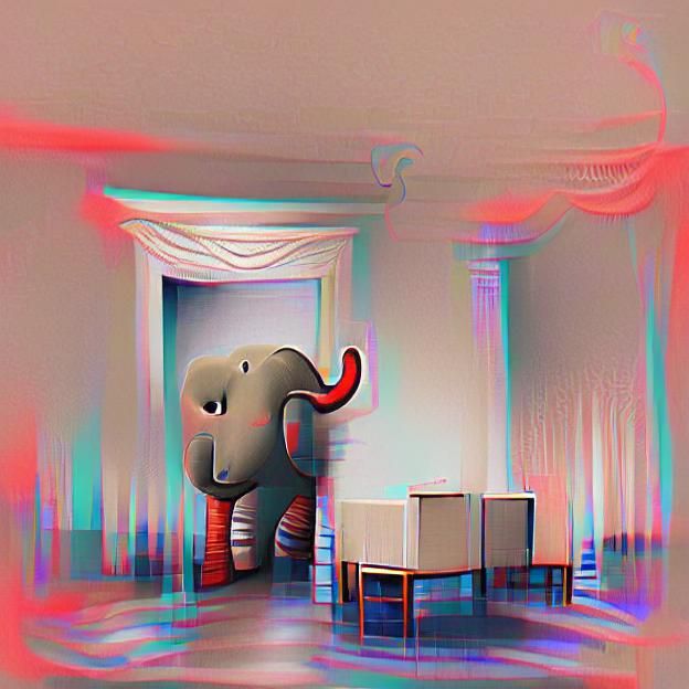 Elephant in White Room: A Study in Contrast