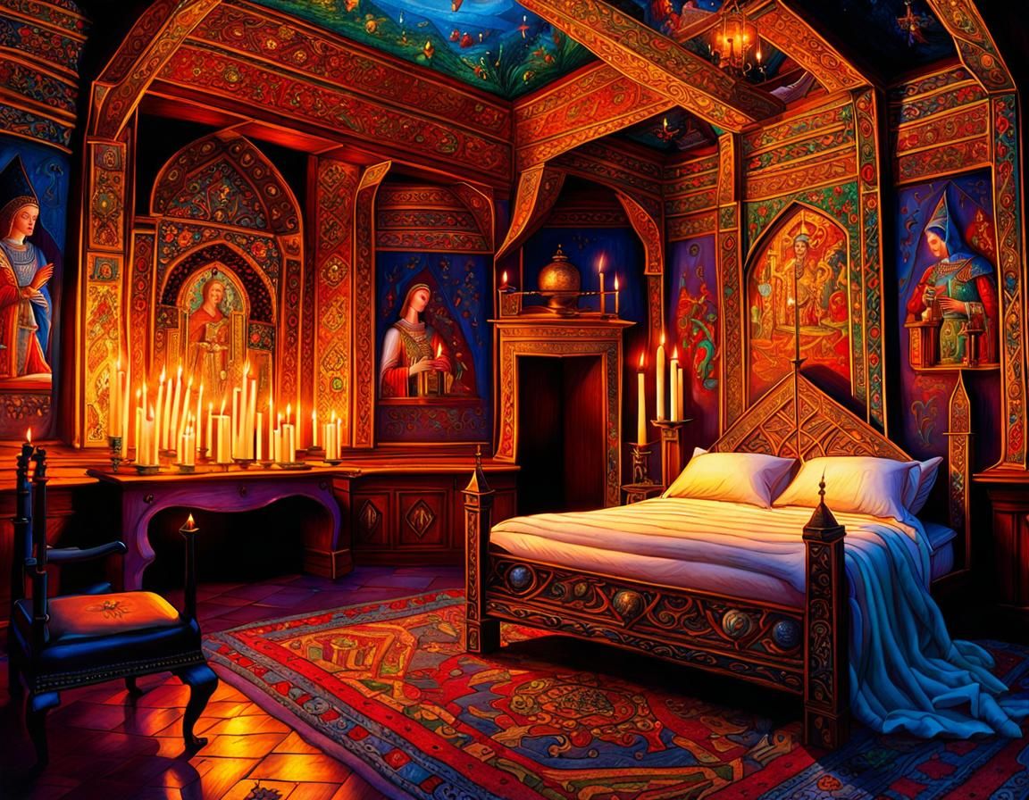 medieval bed chamber