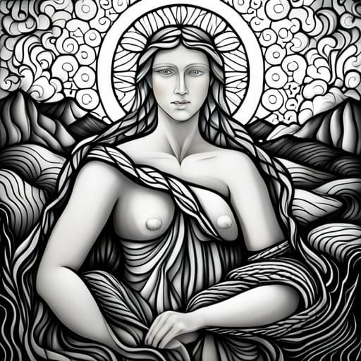 Artio: Swiss Bear Goddess in Stained Glass