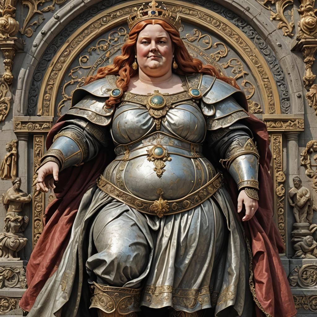 Plus-Size Redhead Goddess with a Naughty Smile