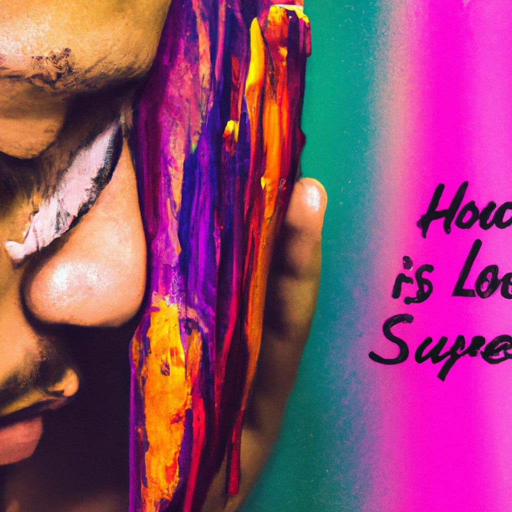 Colorful Splash Art: The Bittersweet Pain of Love