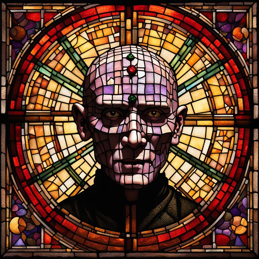 Stained-Glass Pinhead Rises From Hell