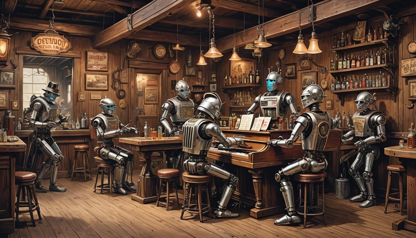 Old West Robot Saloon