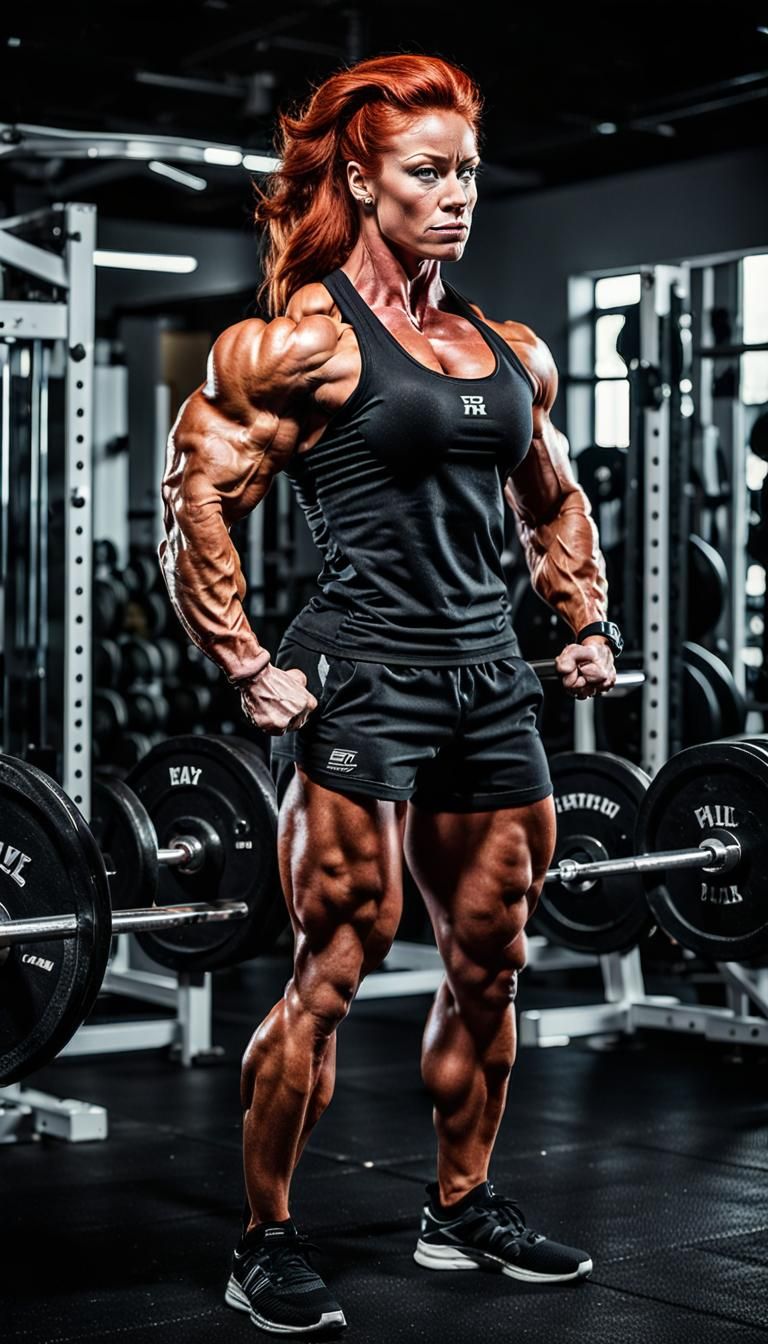 Inspiring Photograph of Muscular Red-Haired Bodybuilder