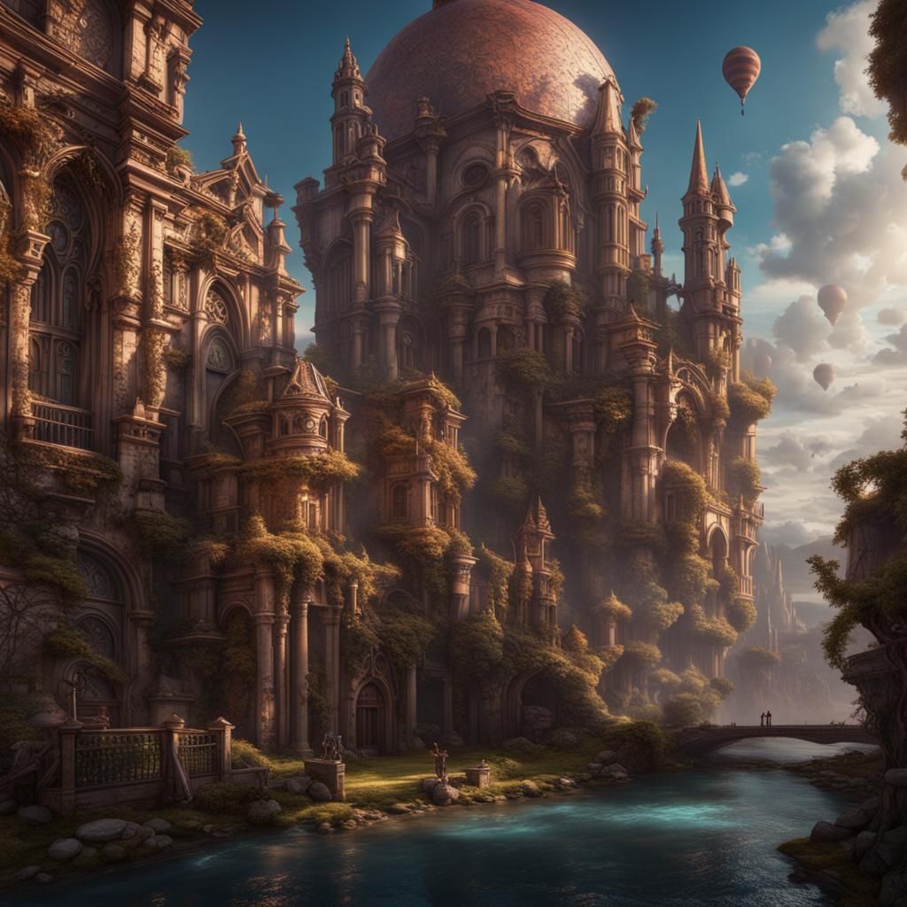 Student Timeline as Detailed Matte Painting