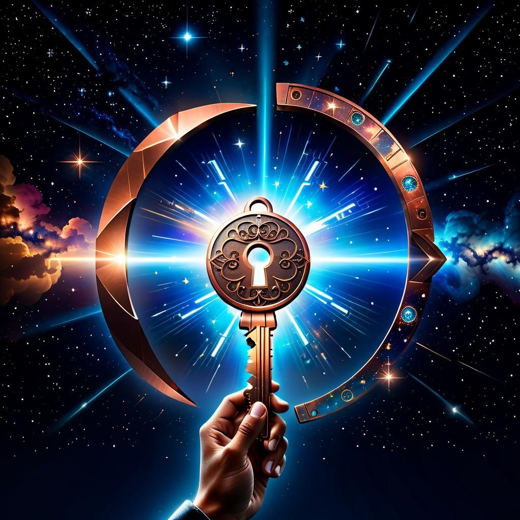 Cosmic Key and Fob in Open Hands