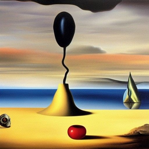 Surreal Melting Dreamscape in Salvador Dali Style