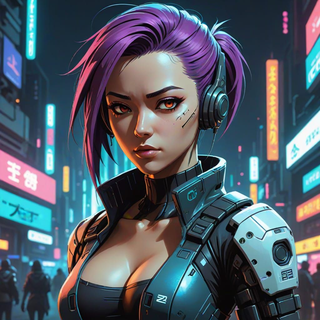Cyberpunk girl