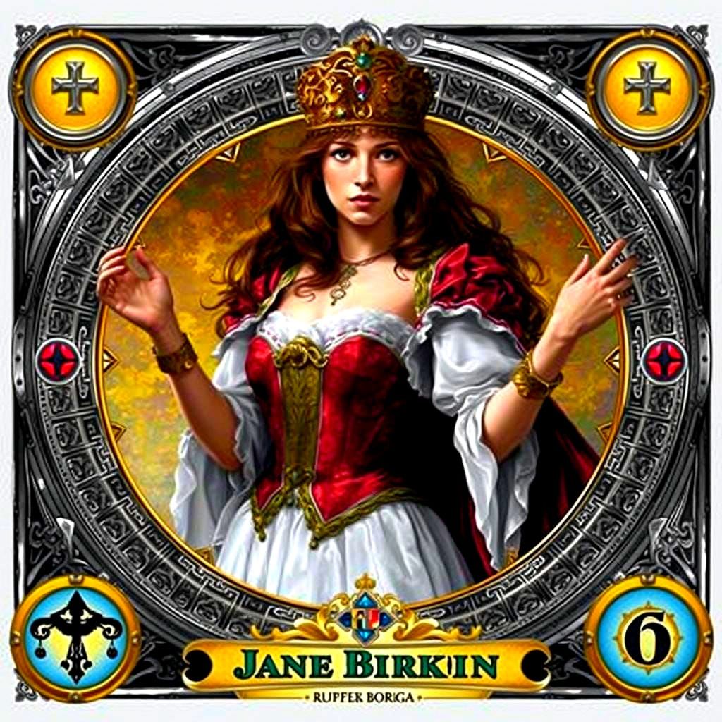 Lucrezia Borgia Tarot Card Portrait