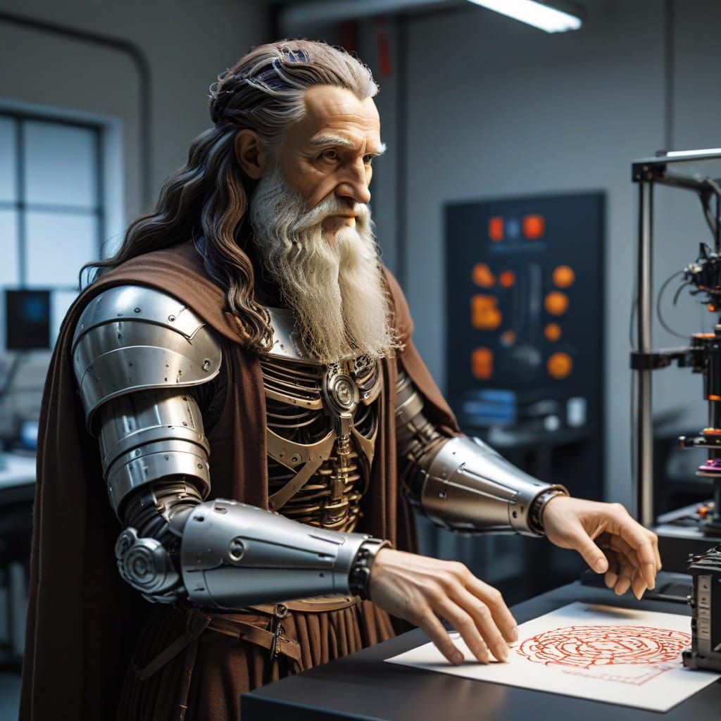 Da Vinci in a Modern Robotics Lab