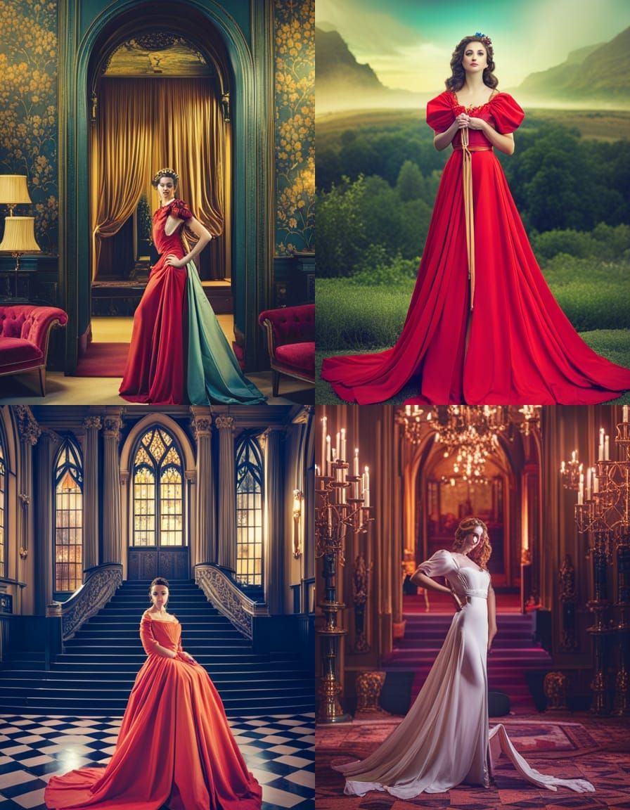 Ethereal Portrait with Floral Headdress