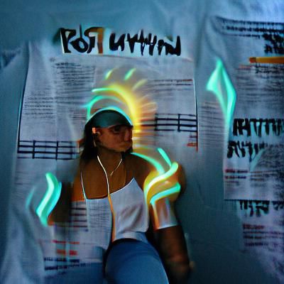 Abstract Rhythm and Glowing