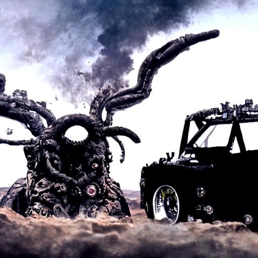 Shub-Niggurath in a Mad Max Wasteland