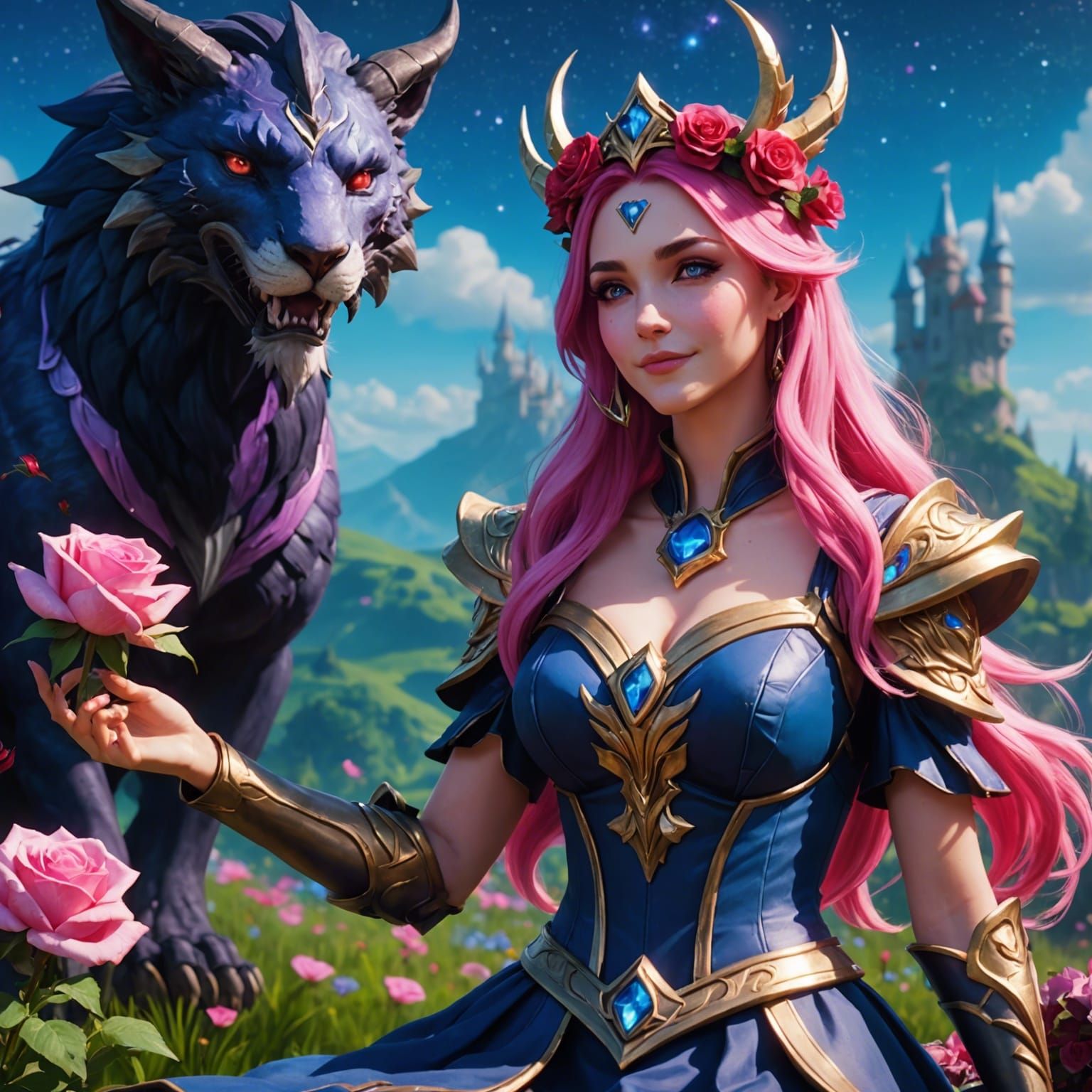 Seraphine Rose Queen in Summoner's Rift