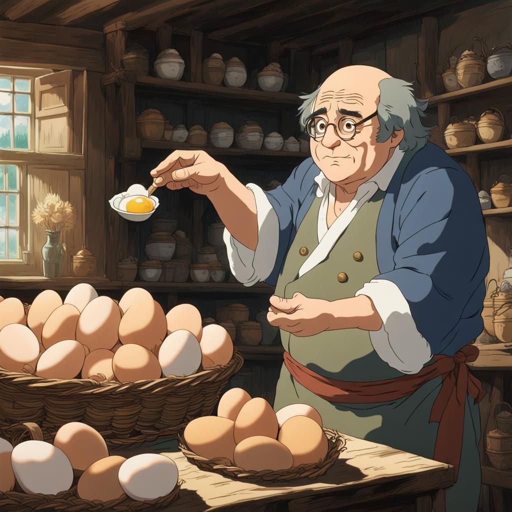 Danny DeVito Offers Eggs: Studio Ghibli Anime