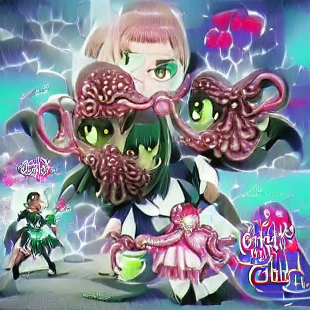 Cthulhu Magical Girl Anime Art