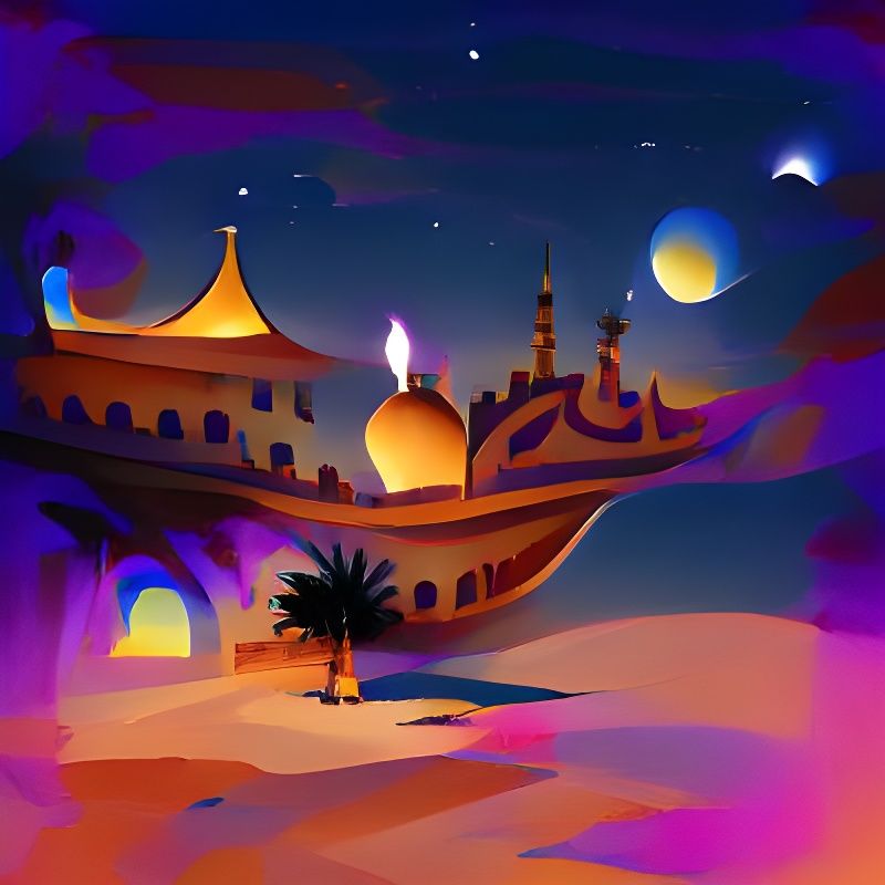 Enchanting Arabian Nights Scene