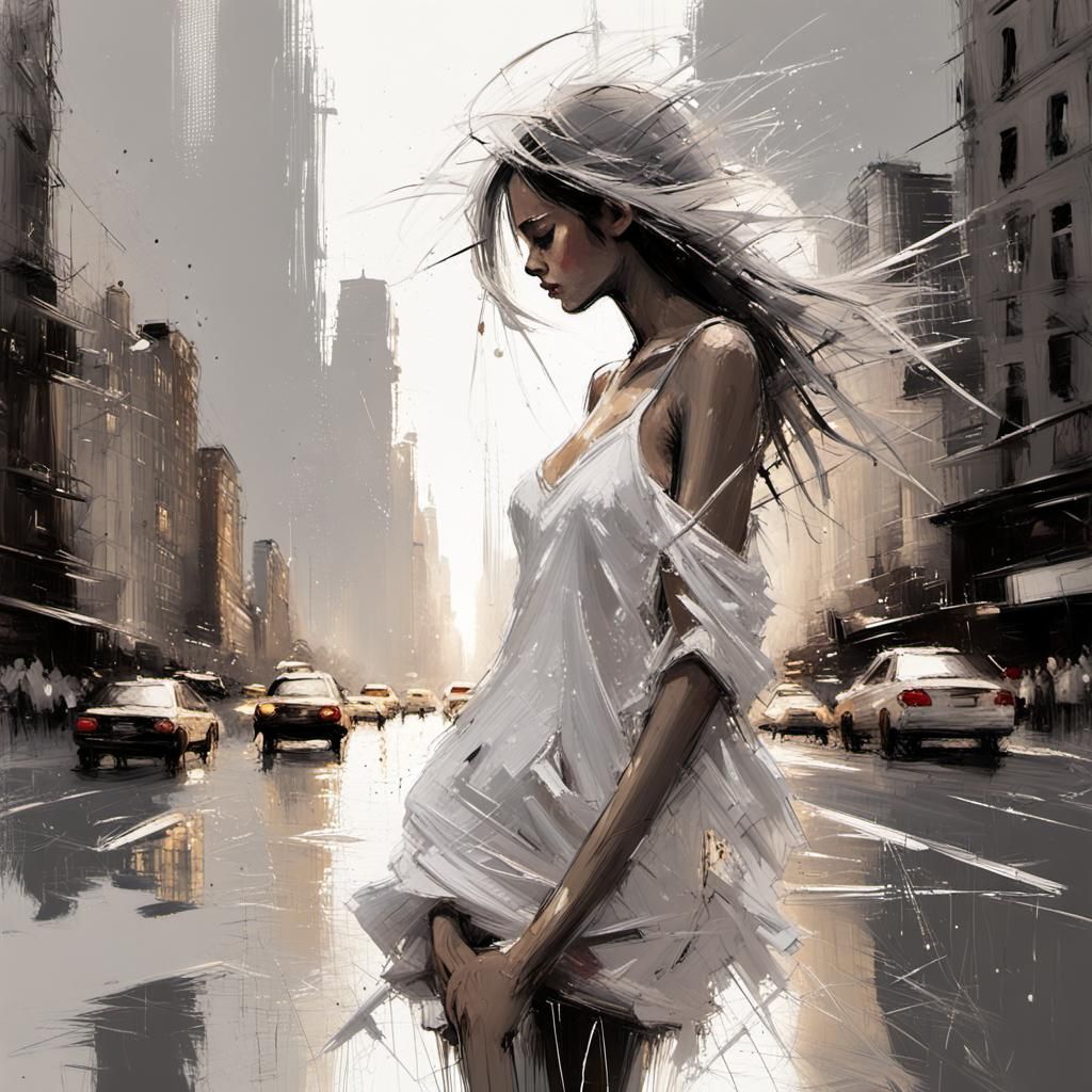 New York City in Distressed Grunge Style