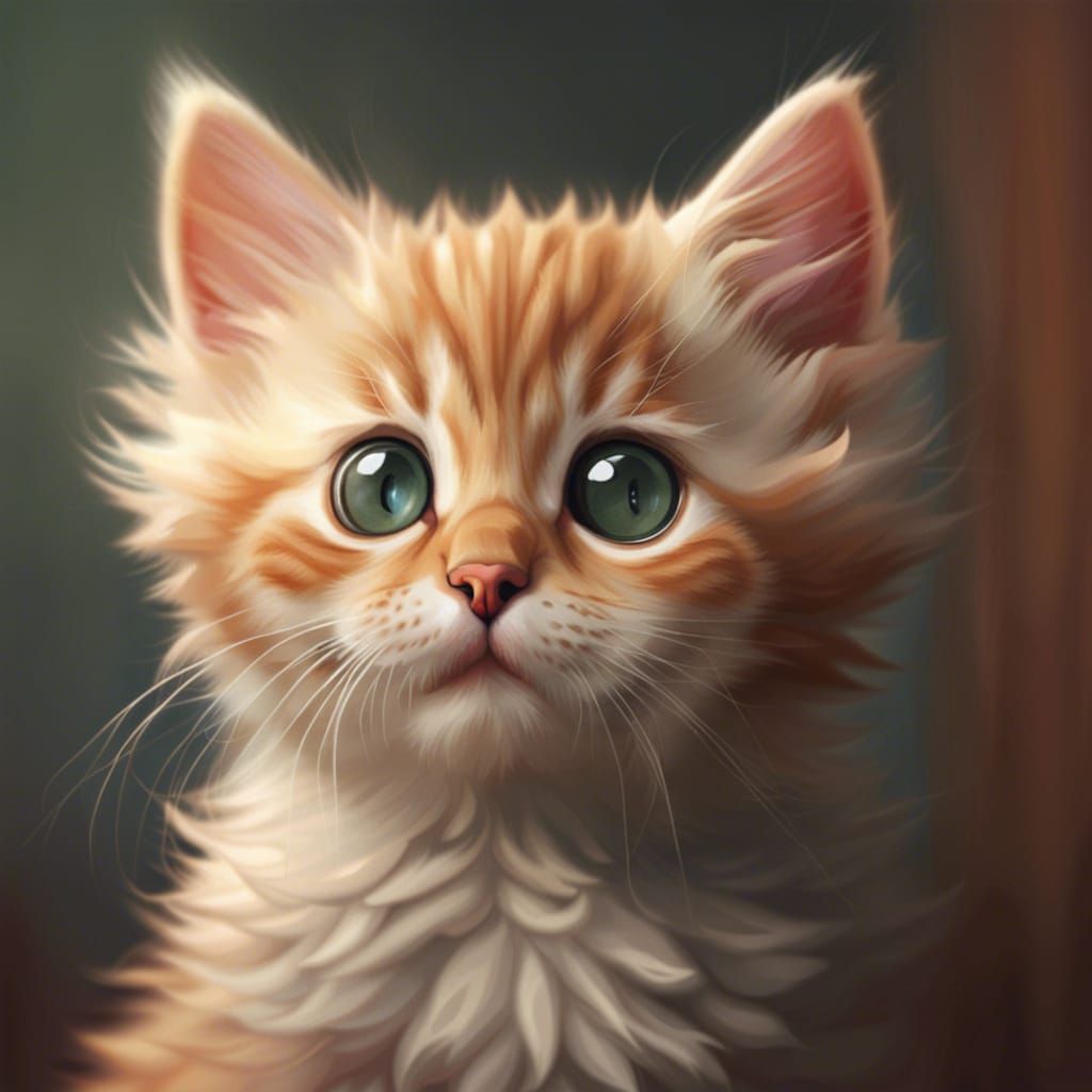 Adorable Kitten Portrait