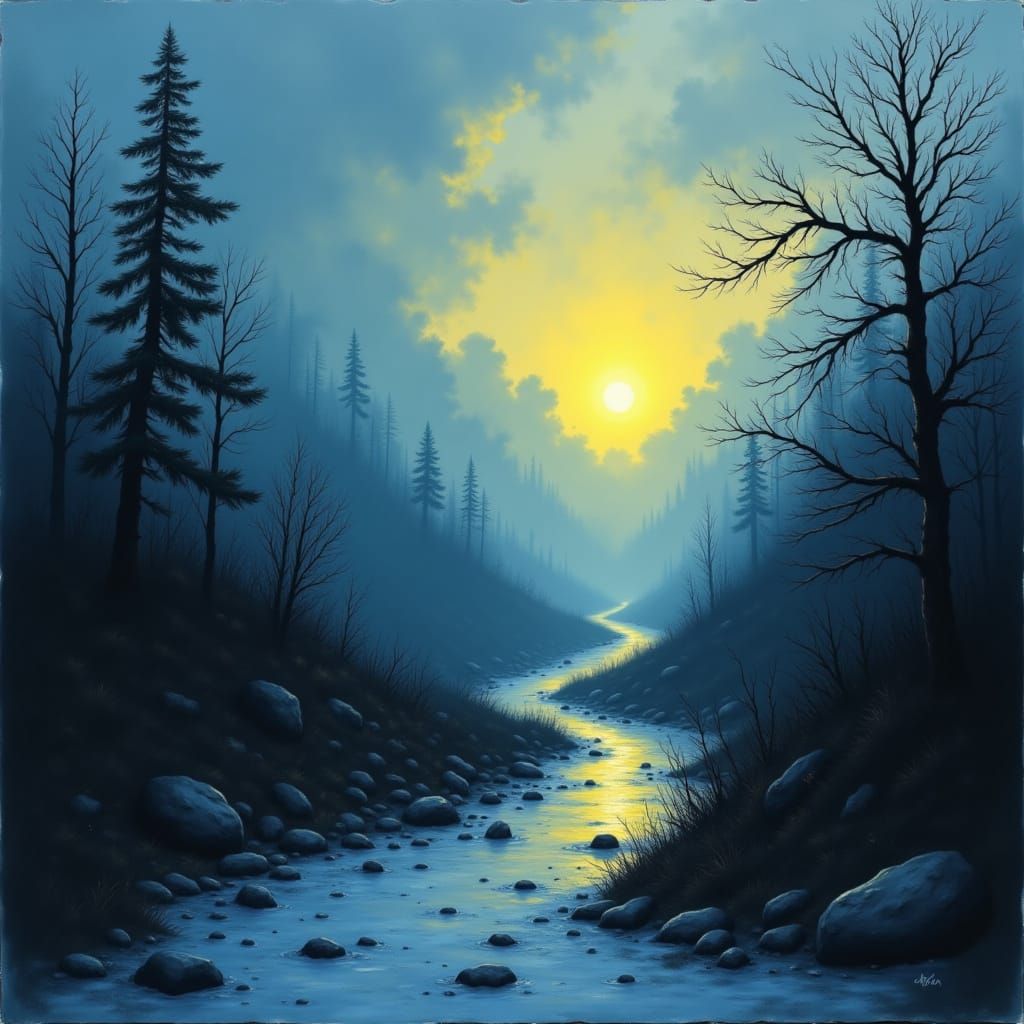 Morning Storm in Eerie Light