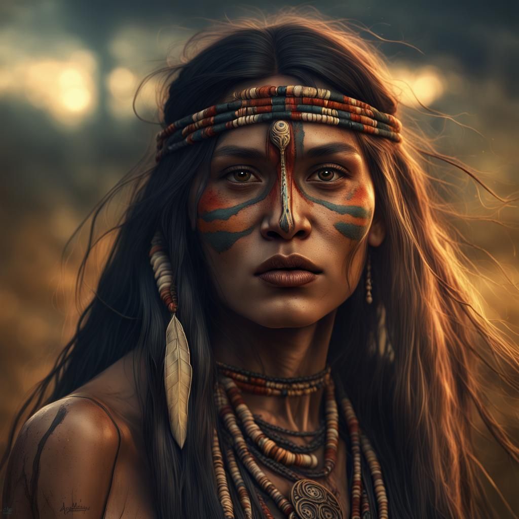 Guarani Woman: South American Indigenous Portrait