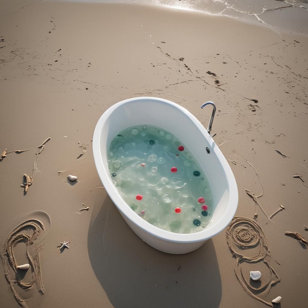 Bathtub on Beach: Professional Natural Light Photography