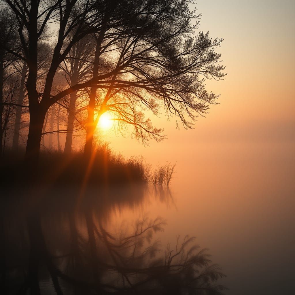 Epic Golden Hour Sunrise: Digital Matte Painting