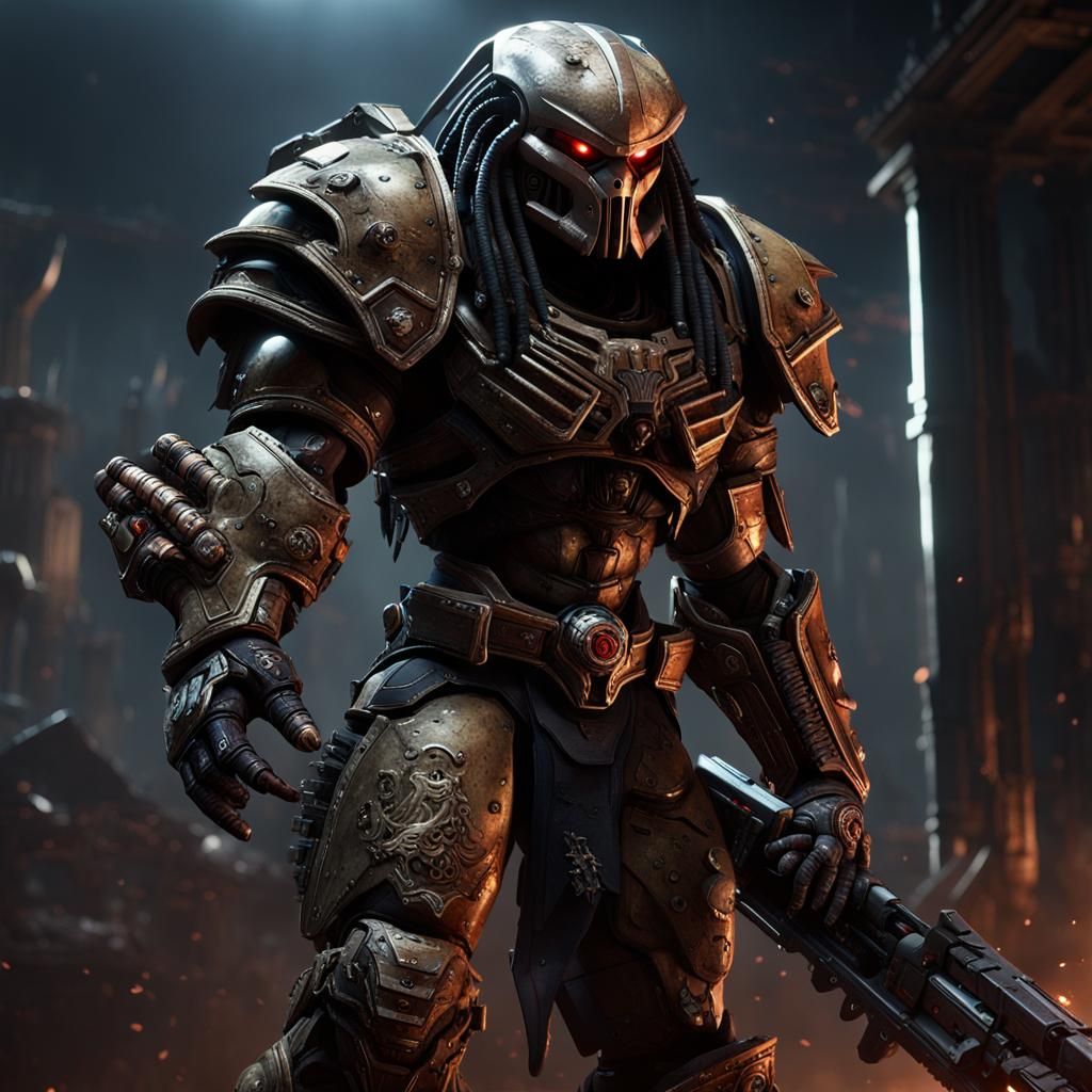 Predator as Chaos Space Marine in 3D