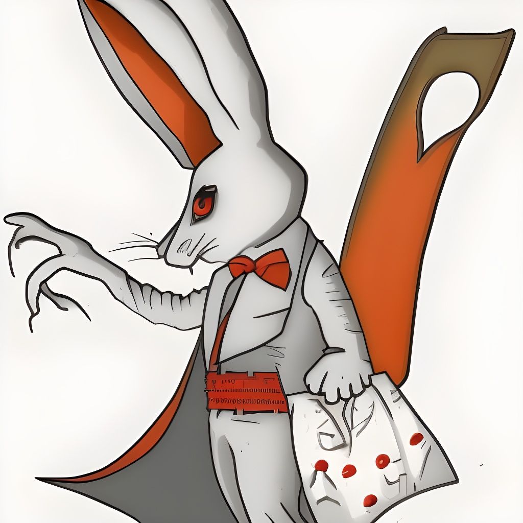 Hare as Dracula: An AI-Generated Image