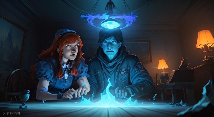 Bill Cipher's Blue Flames Shock Mabel and Dipper