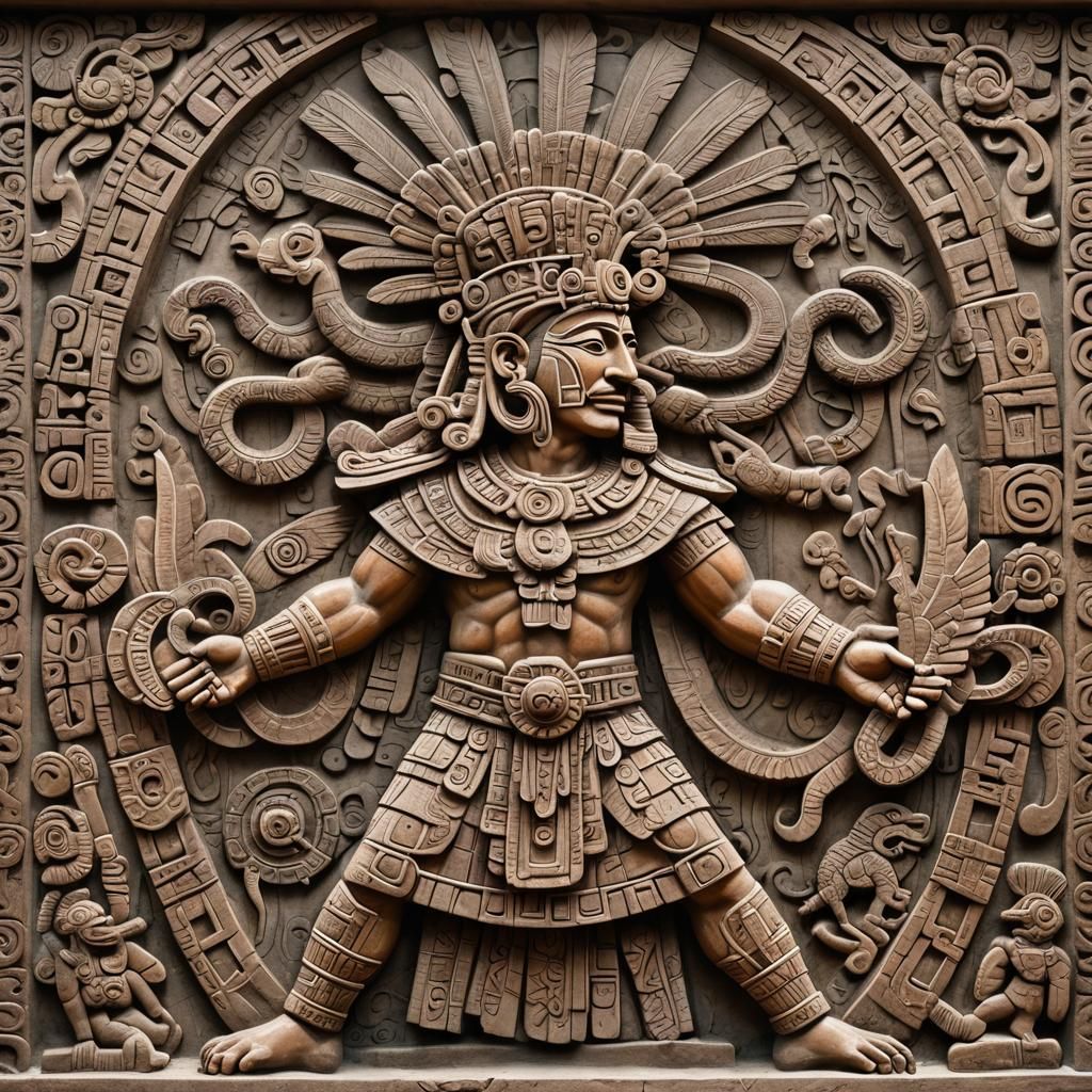 Aztec priest Quetzalcoatl Totec Tlamacazqui