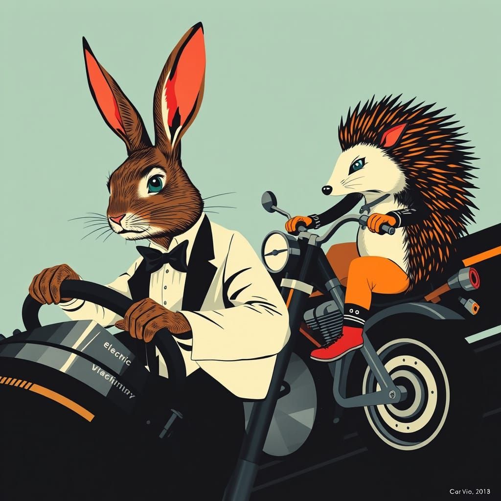 Rabbit and Hedgehog: An Avant-Garde Automotive Juxtaposition