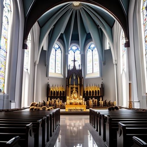 Bears Praying in Lunar Church: Professional Photography