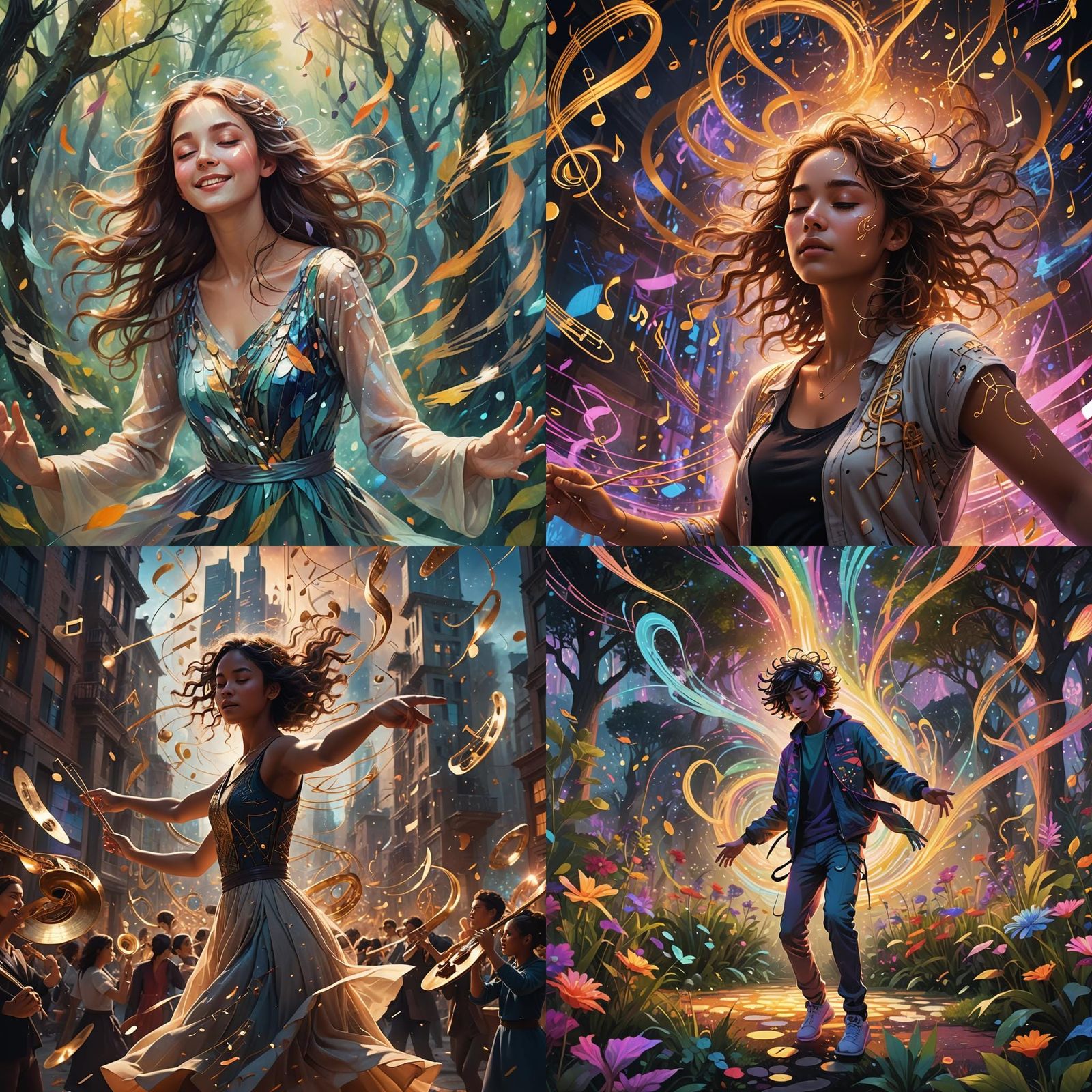 Passionate Dancer in Detailed Digital Painting