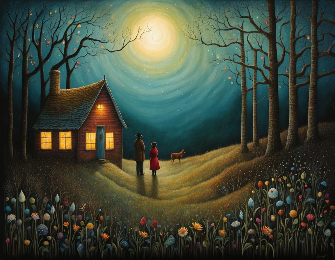 Whimsical Meadow Animals in Watercolor Style