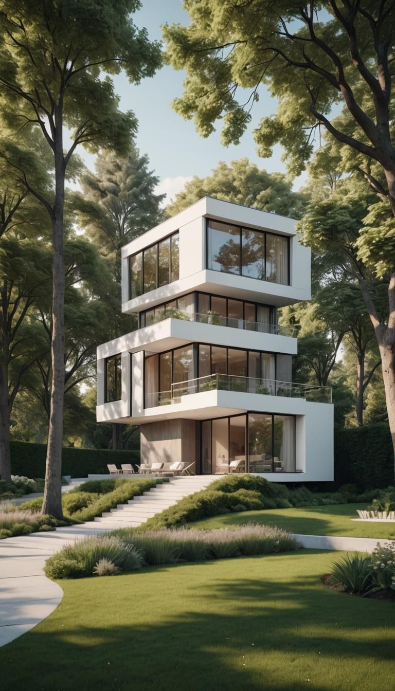 Luxurious Minimalist Architecture in Photorealistic 4K