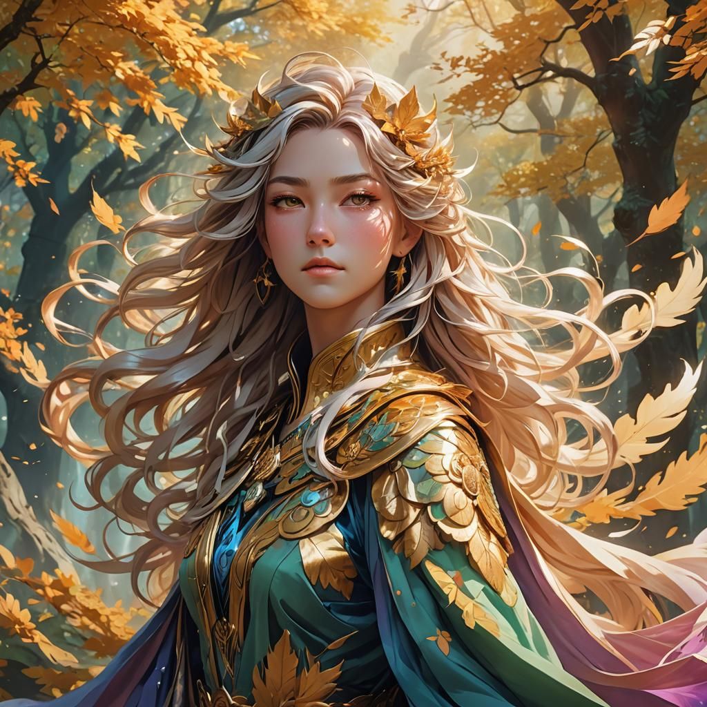 Kynareth: Anime Goddess of Wind in Studio Trigger Style