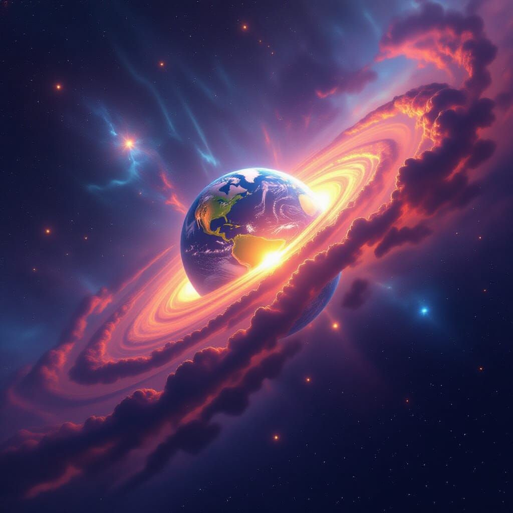 Earth Speeds Through Space as a Shooting Star