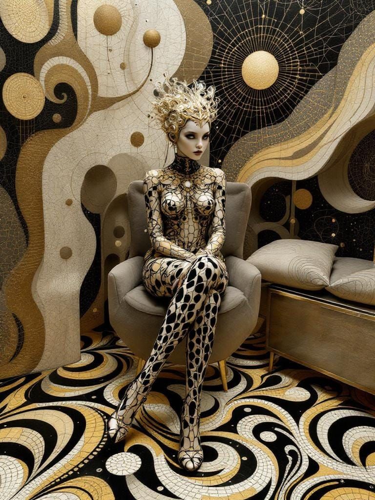 Replicant Wearing the Latest Neuromorphing Fashion