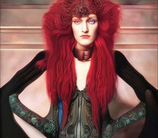 Hyperrealistic Portrait in Watercolor Style