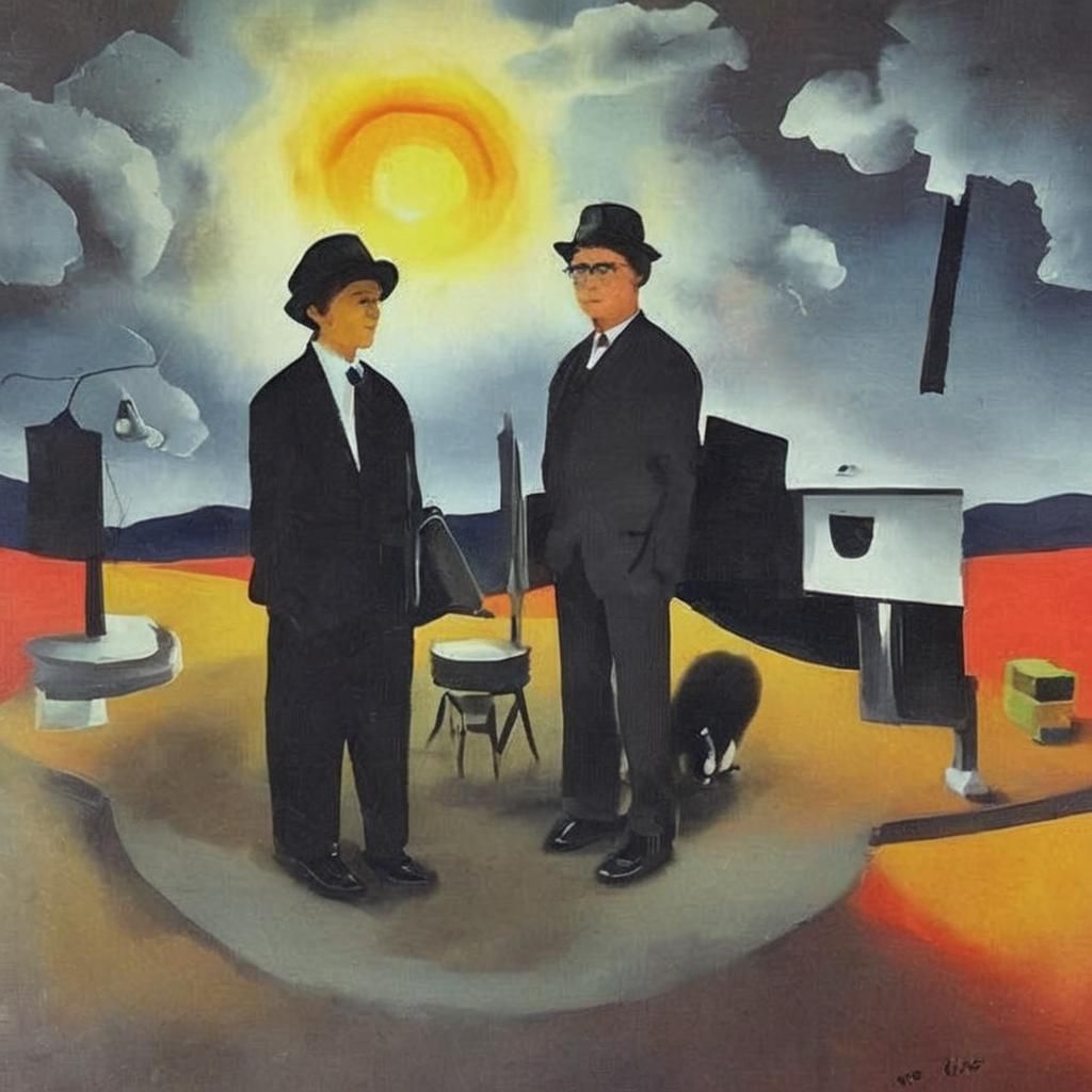 Panda Person Caricature Illustration in Comic Style