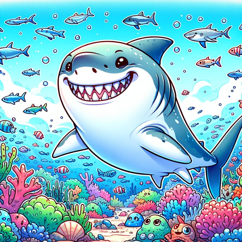 Chibi Great White Shark