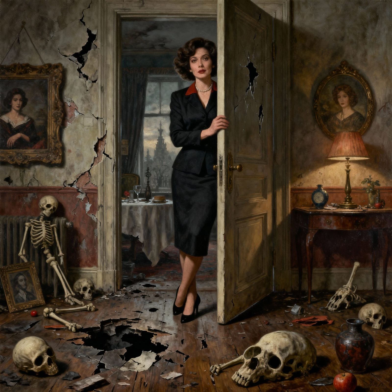 Surreal Annie Hall Concept Art: Loss and Illusion