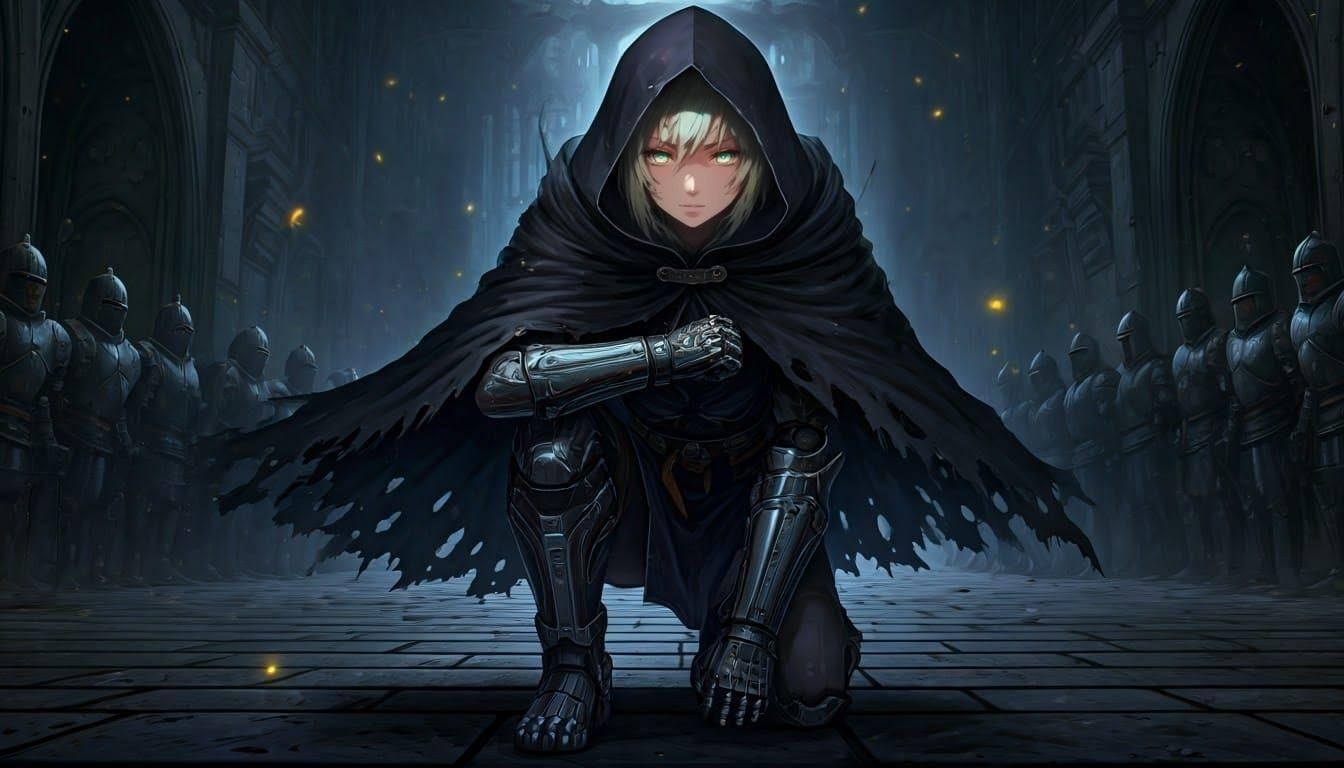 Anime Taekwondo Heroine in Dark Cape