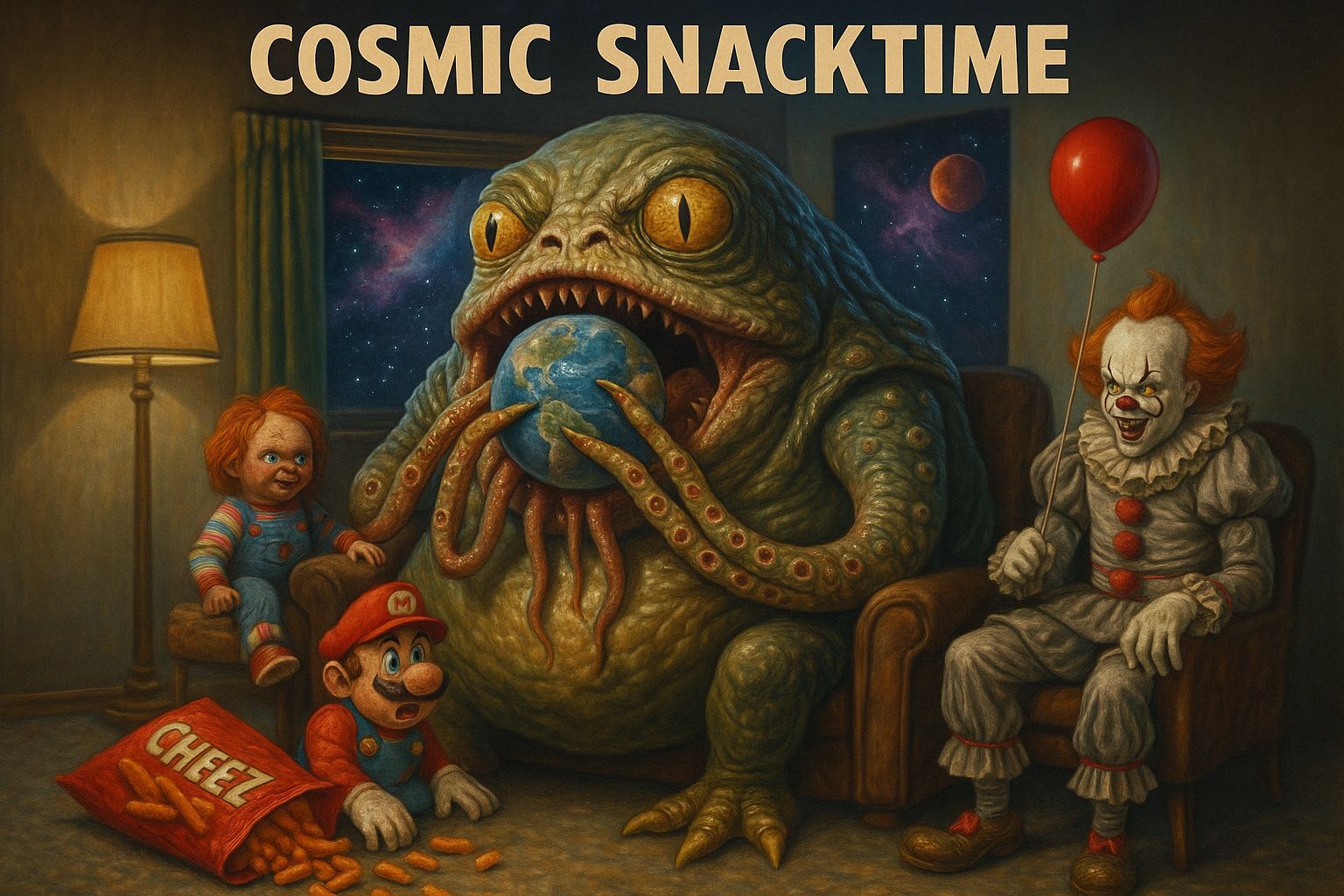 Surreal Mashup: A Crazy Unsettling Scene