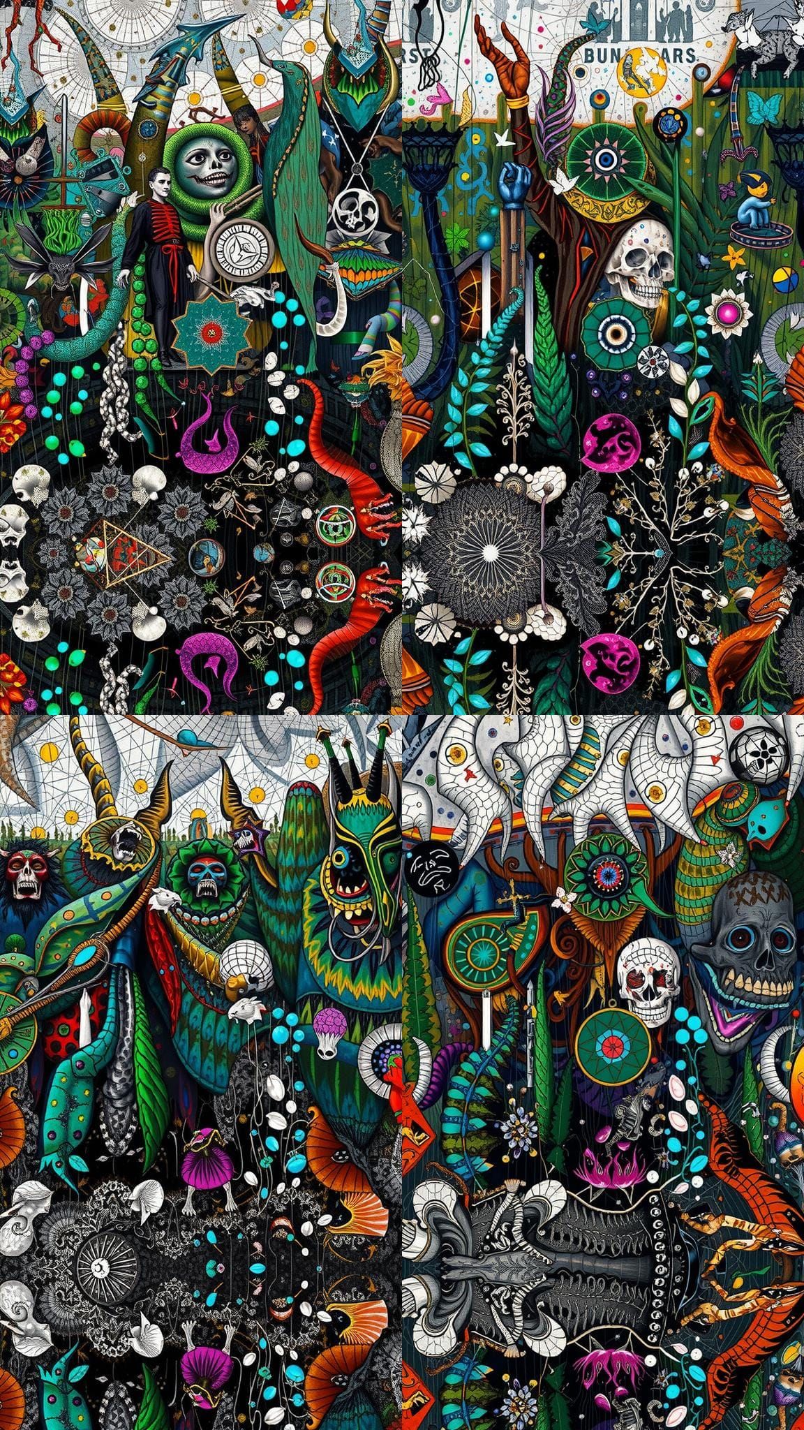 Hellish Ritual Inside Guggenheim Museum as Dark Dada